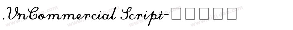 .VnCommercial Script字体转换